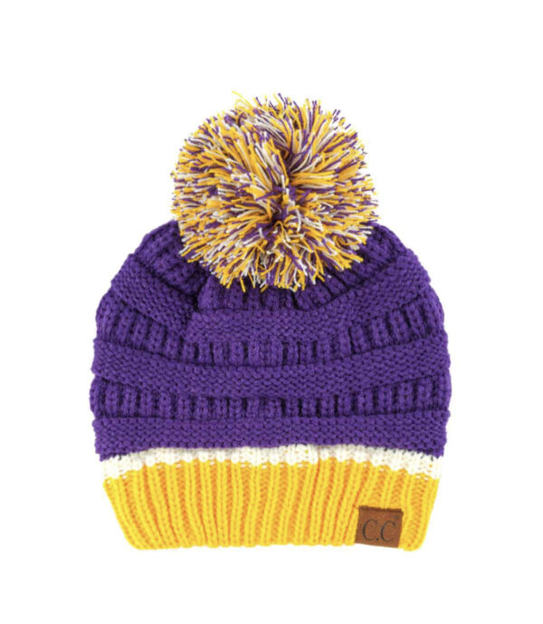 Ribbed Pom Beanie