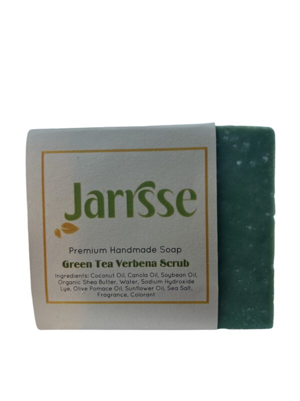 Green Tea Verbana Scrub Bar Soap