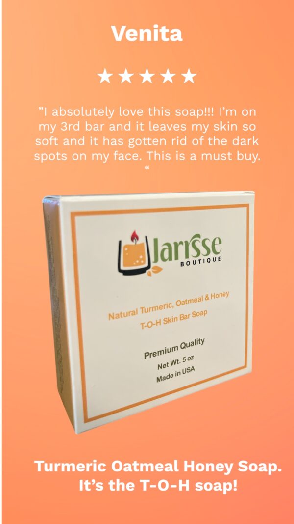 Turmeric, Oatmeal & Honey Bar Soap - Image 2